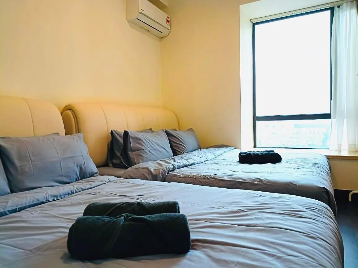 公寓 R&F Seine Region Family Suite Seaview 4Br 10-15Pax Near R&F Mall Ciq 新山 马来西亚